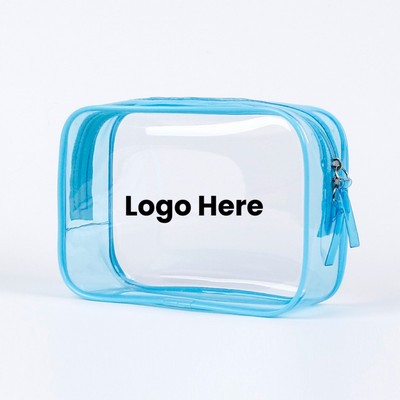 Clear PVC Toiletry Bag with Zipper