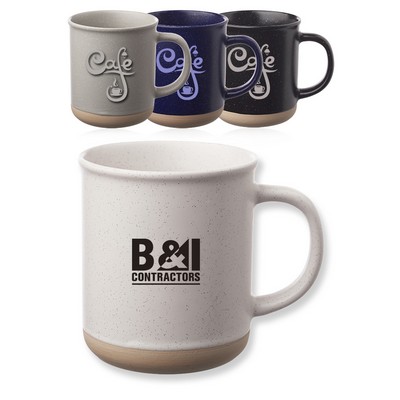 13.5 oz. Aurora Speckled Clay Coffee Mugs