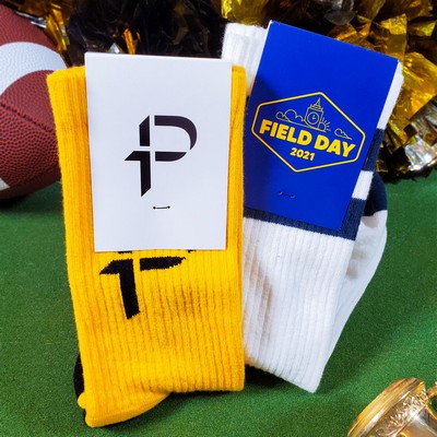 Solid Color Super Bowl Socks - Game Day Essentials for Football Fans - American Made