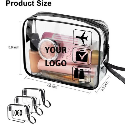 Quart Size Travel Makeup Cosmetic Bag