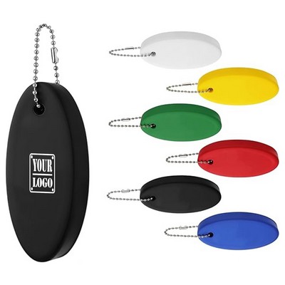 Floating Oval Foam Keychain
