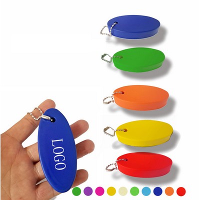 Oval Soft Floater Keychain